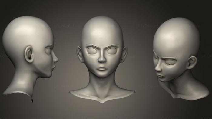 Стилизованная Женская голова 1