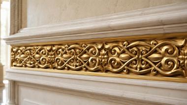 Church baguette Emblem edging 3d model