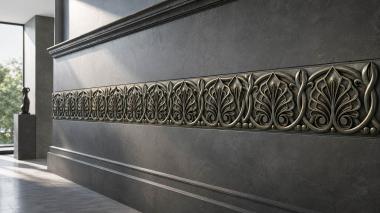 Church baguette Palm leaves 3d model