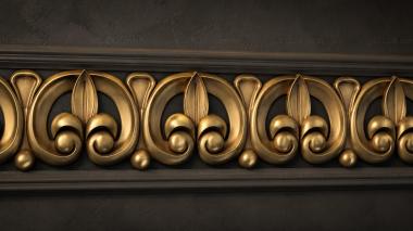 Church baguette Wall of Blades 3d model