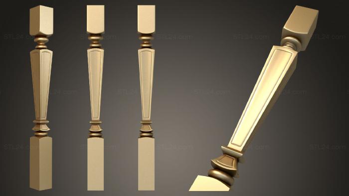 Балясины (Балясина с четырехсторонней упрощенной формой, BL_0659) 3D модель для ЧПУ станка