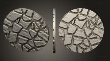 Bases 32mm round V2 marked topper 3d model