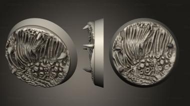 Bases 32mm round V3 magnet 3d model