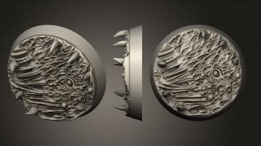 Bases 32mm round V4 magnet 3d model