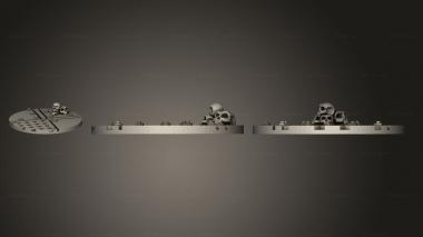 Bases 40mm base topper 5 3d model