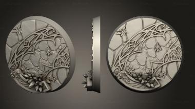 Bases 40mm Bdecorated 3d model