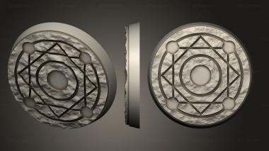Bases 40mm round base magnet 2 3d model