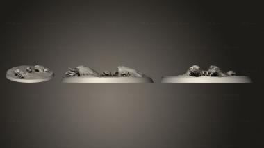 Bases 60mm decorated 3d model