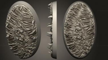 Bases 60mm oval magnet 3d model