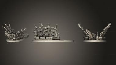 Bases 75x42mm C decorated 3d model