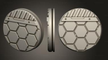 Bases Alien Hive 1 inch A 008 3d model