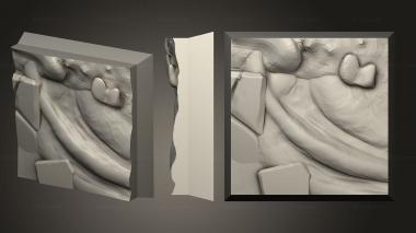 Bases Aliens Square 20mm 5 3d model