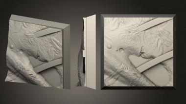 Bases Aliens Square 25mm 2 3d model