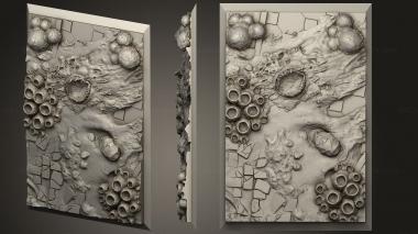 Bases Aliens Square 150mm 100mm 1 3d model