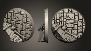 Bases Base Bloated Specter 40mm A decorated 4 3d model