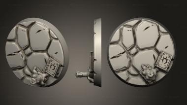 Bases Base Bloated Specter 40mm B decorated 3 3d model