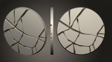 Bases Base cracks 24x4mm A 009 3d model