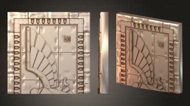 Bases Aquila memorial stones engraved 3d model