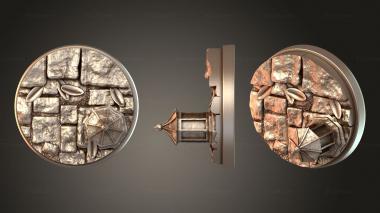 Bases Bamboo Stones intricate 3d model