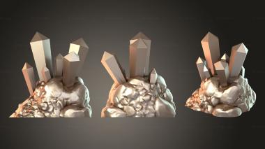 Bases Crystal Clusters 3d model
