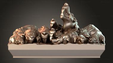 Bases Eastern Skaven Squeek Square 3d model