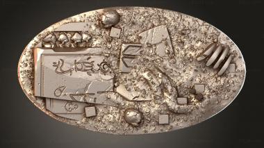 Bases Egyptian Oval Priestly 3d model