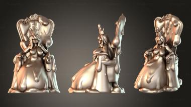 Bases Fantasy Queens Slime Queen Throne 3d model