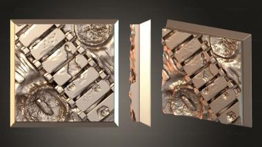 Bases Goal Square Magnet Vibrant 3d model
