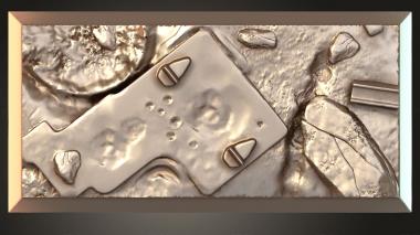 Bases Goal Square Magnet Glowing 3d model