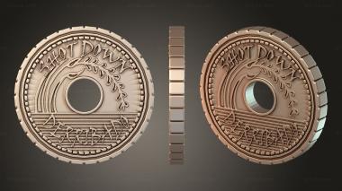 Bases Japanese Dwarves Moneda heroic 3d model