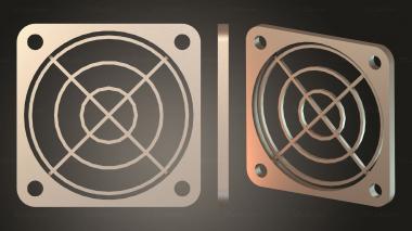 Bases Rejillas Crosshair Cover hollow 3d model