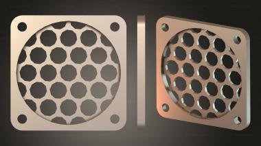 Bases Rejillas Dot Cover indented 3d model