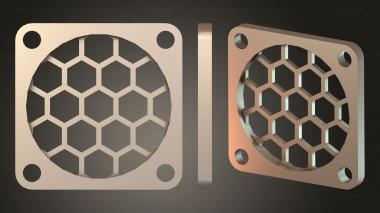 Bases Rejillas Honeycomb Cover cracked 3d model