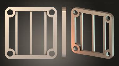 Bases Rejillas Line Cover clean 3d model