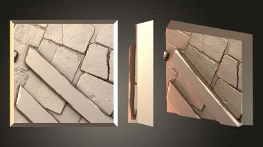 Bases Square grounded 3d model