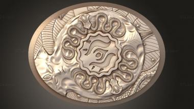 Bases Square Planet glowing 3d model