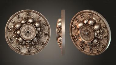 Bases Time Skull Wall Clock 3d model