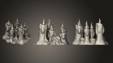 Bases candles a 001 3d model