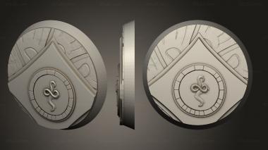 Bases Change Daemons Round 105mm 70mm 1 009 3d model