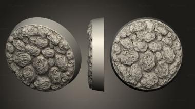 Bases circular rock ground 2 3d model