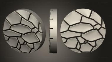 Bases Cracked Desert Bases25 MMD 3d model