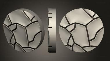 Bases Cracked Desert Bases25 MME 3d model