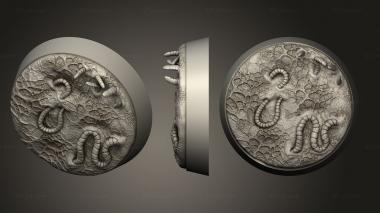 Bases Disease 25mm round base magnet 3d model