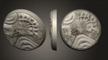 Bases Disease 40mm round base magnet 3d model