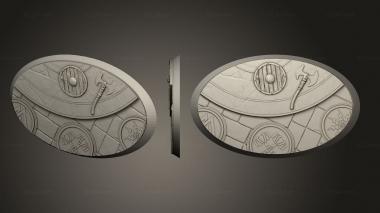 Bases Dwarves Round 75mm 46mm 3 3d model