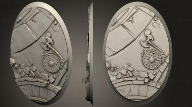 Bases Dwarves Round 105mm 70mm 1 3d model
