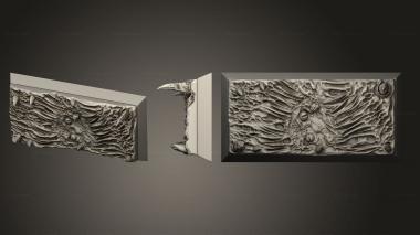 Bases Eldritch 25x50mm square base magnet 3d model