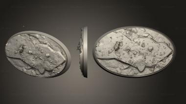 Bases Everdark Elves Bases Oval 45x75 3d model