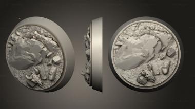 Bases Everdark Elves Bases Round 25 ver2 3d model