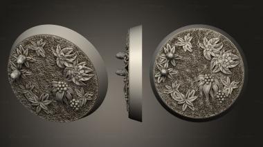 Bases Forest base 32mm round V4 magnets 3d model